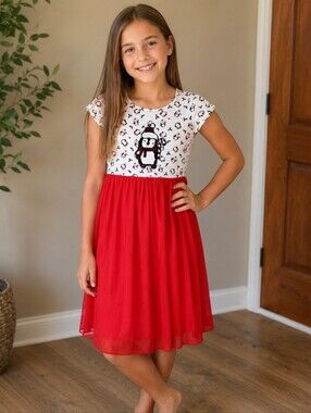 Girls flip Sequins Holiday Dress